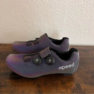 SPEED IREDESCENT Purple Mens Cycling Shoes NWOT